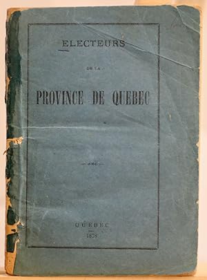 Électeurs de la province de Québec