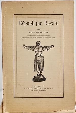 Imagen del vendedor de Rpublique royale a la venta por Librairie Michel Morisset, (CLAQ, ABAC, ILAB)