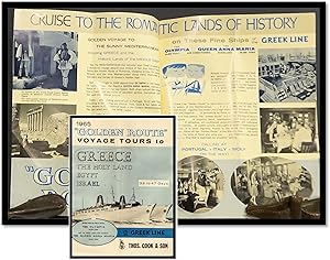 'Golden Route' Voyage Tours to Greece, The Holy Land, Egypt, Israel. 1965. Greek Line