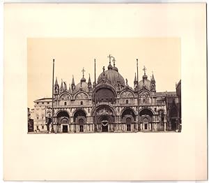 Bild des Verkufers fr Foto unbekannter Fotograf, Ansicht Venedig - Venezia, Markusdom, Basilica di San Marco zum Verkauf von Bartko-Reher