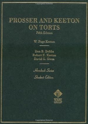 Seller image for Prosser and Keeton on Torts, 5th Edition for sale by Pieuler Store