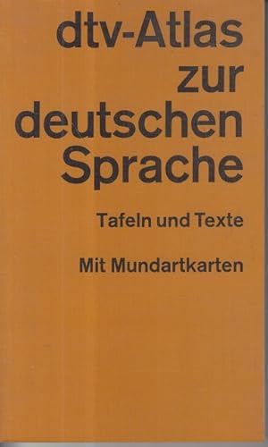 Bild des Verkufers fr dtv-Atlas zur deutschen Sprache zum Verkauf von Allguer Online Antiquariat