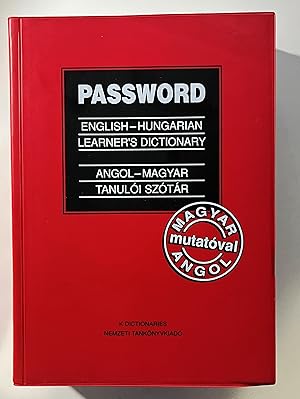 Bild des Verkufers fr Password English-Hungarian Learner's Dictionary / Angol-magyar tanuli sztr zum Verkauf von Book Dispensary
