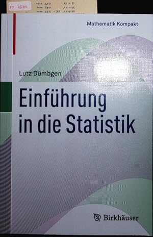 Bild des Verkufers fr Einfhrung in die Statistik. zum Verkauf von Antiquariat Bookfarm