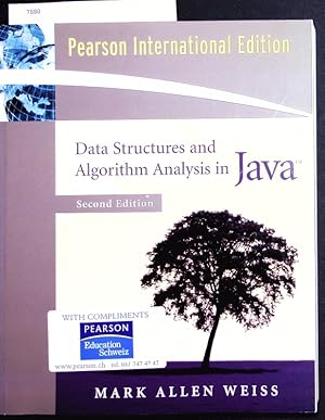 Imagen del vendedor de Data structures and algorithm analysis in Java. a la venta por Antiquariat Bookfarm