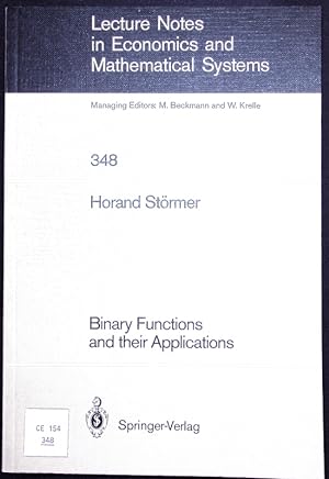Seller image for Binary Functions and Their Applications. for sale by Antiquariat Bookfarm