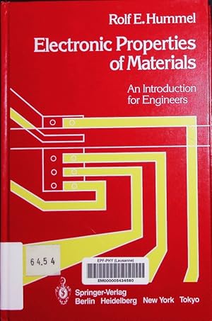 Bild des Verkufers fr Electronic properties of materials. An introduction for engineers. zum Verkauf von Antiquariat Bookfarm