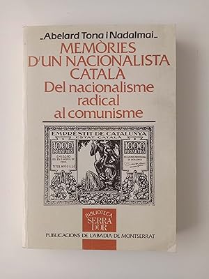 Seller image for Memries d'un nacionalista catal for sale by Llibres Capra