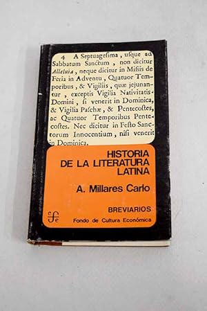 Imagen del vendedor de Historia de la literatura latina a la venta por Alcan Libros