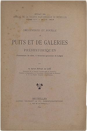 Seller image for Dcouverte et Fouille de Puits et de Galleries Prhistoriques d'extraction de silex,  Avennes for sale by Untje.com