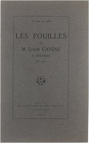 Imagen del vendedor de Les Fouilles de M. Louis Cavens  Spiennes en 1912 a la venta por Untje.com