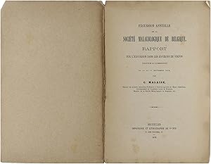 Imagen del vendedor de Excursion Annuelle de la socit malacologique de Belgique rapport sur l'excursion dans les environs de Virton du 15 au 17 septembre 1872 a la venta por Untje.com