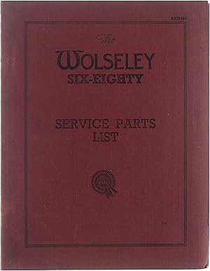 Imagen del vendedor de The Wolseley six-eighty service parts list Third Issue AKD 494 a la venta por Untje.com