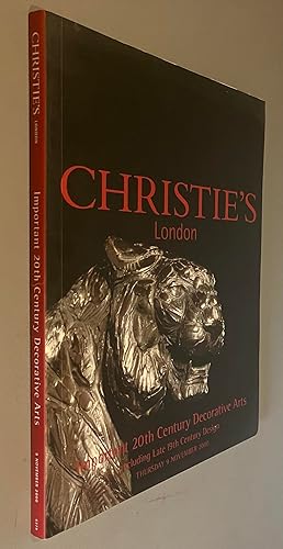 Christie's London Important 20th Century Decorative Arts including Late 19th Century Design. Thur...