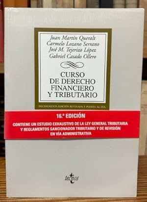 Imagen del vendedor de CURSO DE DERECHO FINANCIERO Y TRIBUTARIO a la venta por Fbula Libros (Librera Jimnez-Bravo)