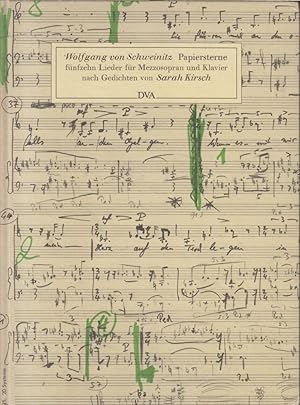 Papiersterne, 15 Lieder for Mezzo soprano and Piano, Op.20 - Facsimile Score