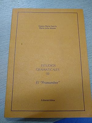 Imagen del vendedor de Estudios Gramaticales II, el pronombre a la venta por Libros nicos