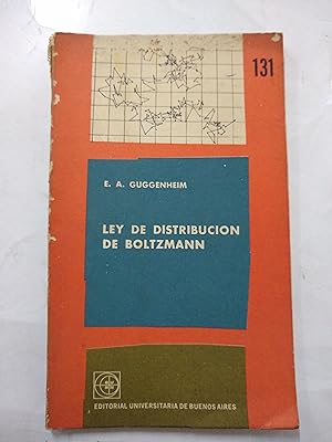 Image du vendeur pour Ley de distribucion de Boltzmann mis en vente par Libros nicos