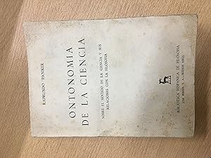 Imagen del vendedor de Ontonomia de la ciencia a la venta por Libros nicos