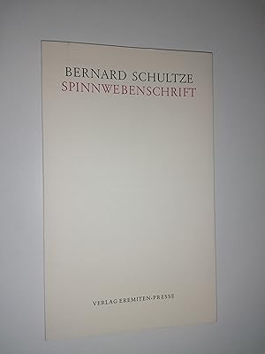 Seller image for Spinnwebenschrift. Gedichte und Original-Offsetlithographien. for sale by Stefan Kpper