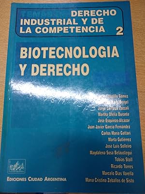 Immagine del venditore per Biotecnologia y derecho venduto da Libros nicos