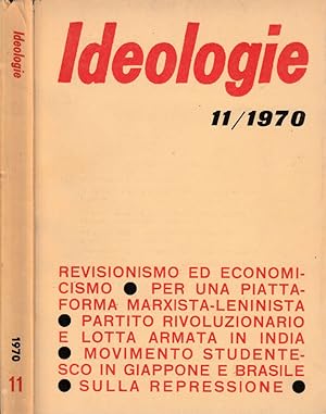 Bild des Verkufers fr Ideologie n 11, 1970 zum Verkauf von Biblioteca di Babele