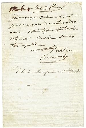 Image du vendeur pour Autograph letter signed  Bonaparte". mis en vente par Kotte Autographs GmbH