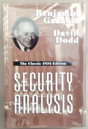 Imagen del vendedor de Security Analysis: The Classic 1934 edition a la venta por Chapter 1