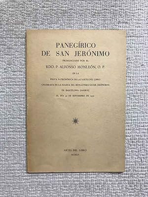 Imagen del vendedor de Panegrico de San Jernimo a la venta por Campbell Llibres