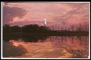Seller image for sunset postcard: Lincoln Lake at Clear lake Camp for sale by Mobyville