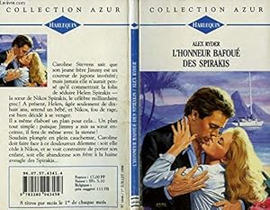 Imagen del vendedor de L'honneur bafou des Spirakis (Collection Azur) a la venta por Dmons et Merveilles