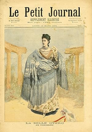 "LE PETIT JOURNAL N°173 du 12/3/1894" LA BELLE OTERO AUX FOLIES-BERGÈRES / DÉFAITE ANGLAISE EN AF...