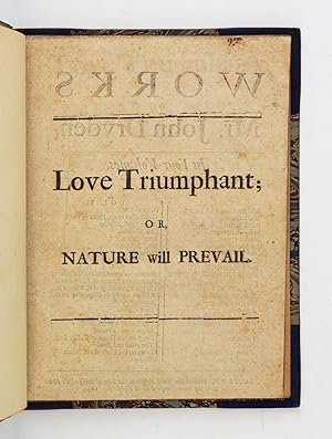 Bild des Verkufers fr LOVE TRIUMPHANT; OR, NATURE WILL PREVAIL zum Verkauf von Phillip J. Pirages Rare Books (ABAA)