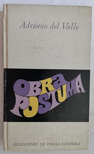 Bild des Verkufers fr Obra pstuma zum Verkauf von Librera Ofisierra