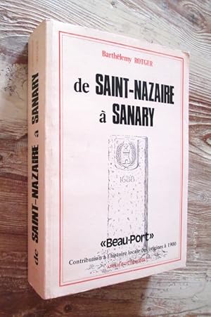Imagen del vendedor de De Saint-Nazaire  Sanary. a la venta por Dj Jadis