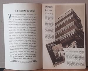 Bild des Verkufers fr Verlagswerbung / Broschre des Orell Fssli Verlag, Zrich-Leipzig "Schaubcher Prospekt der 1. und 2. Reihe" zum Verkauf von ANTIQUARIAT H. EPPLER