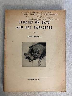 Studies on Bats and Bat Parasites, Especially with Regards to Sweden and Other Neighboring Countr...