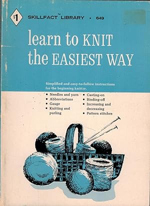 Seller image for Learn to Knit the Easiest Way for sale by UHR Books
