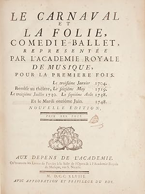 Seller image for Collection of rare 18th century French ballet libretti for sale by J & J LUBRANO MUSIC ANTIQUARIANS LLC