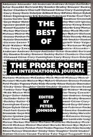 Best of The Prose Poem: An International Journal