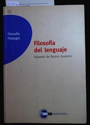 Imagen del vendedor de Filosofa del lenguaje. a la venta por Antiquariat Bookfarm