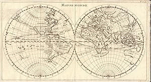 Mappe-Monde or Map of the World from Nouveau voyage autour du monde or A New Voyage