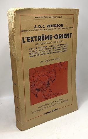 Imagen del vendedor de L'extrme-Orient - gographie sociale a la venta por crealivres