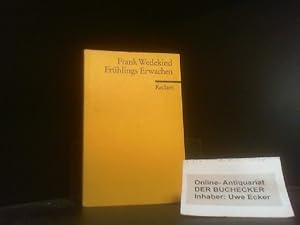 Bild des Verkufers fr Frhlings Erwachen : eine Kindertragdie. Mit e. Nachw. von Georg Hensel / Reclams Universal-Bibliothek ; Nr. 7951 zum Verkauf von Der Buchecker