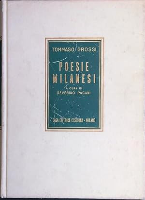Bild des Verkufers fr Poesie milanesi zum Verkauf von Librodifaccia