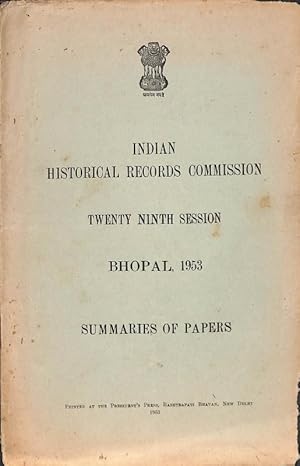 Seller image for Indian Historical Records Commission Vol. XXIX Part II for sale by Majestic Books