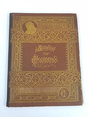 Ansichten Album Souvenir von Wiesbaden, Souveniralbum, Leporello Souvenir von Wiesbaden