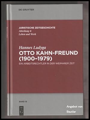 Seller image for Otto Kahn-Freund (1900-1979). Ein Arbeitsrechtler in der Weimarer Zeit. for sale by Antiquariat Beutler