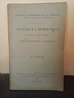 Seller image for Analecta Hibernica No 1 for sale by Temple Bar Bookshop