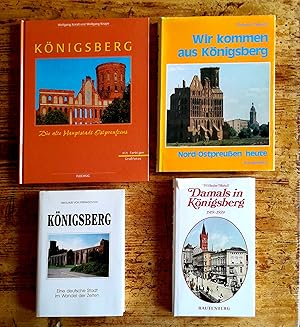 Konvolut von 4 Büchern über Königsberg. 1.) Wolfgang Korall / Wolfgang Knape: Königsberg. (Die al...